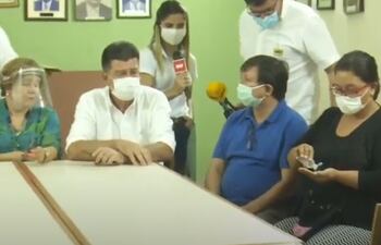 Presidentes de partidos opositores al Gobierno.