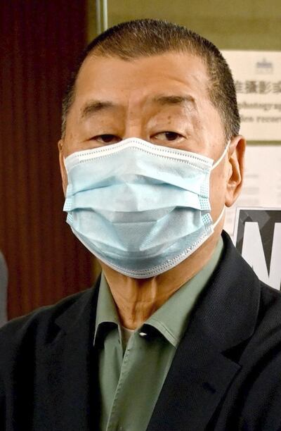 Jimmy Lai, director de medios  periodísticos de Hong Kong.