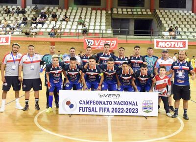 Selección de Carapeguá, buen protagonista del Campeonato Nacional de Futsal FIFA/UFI.
CAMPEONATO NACIONAL
Jugada partido Carapegua vs. San Lorenzo
San Lorenzo
Carapeguá
--