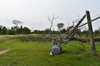 Temporal afectó al departamento de San Pedro y varias comunidades siguen sin energía eléctrica