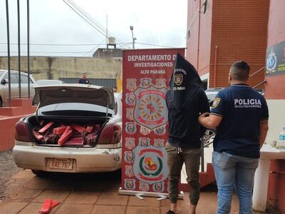 Óscar Ariel Cardozo fue detenido con un auto cargado con droga.