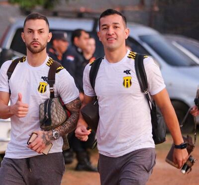 Luis Fariña y Néstor Camacho, talentosos futbolistas de Guaraní.