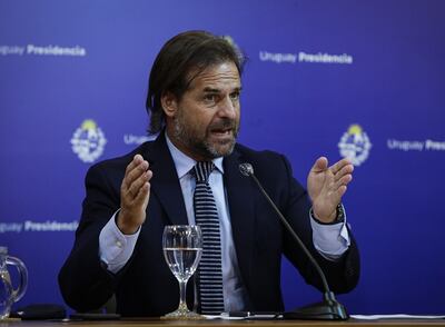 Luis Lacalle Pou, presidente de Uruguay.