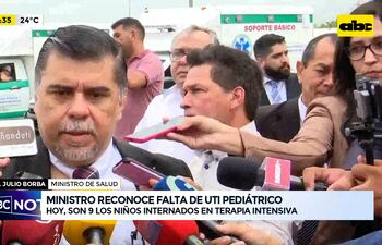 Ministro reconoce falta de UTI pediátrico