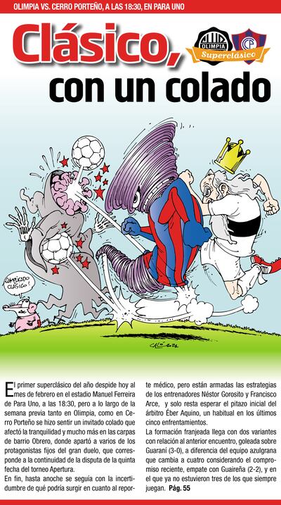 Clásico, con un colado