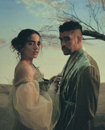 Rosalía y Bad Bunny en una escena del videoclip estrenado ayer.
