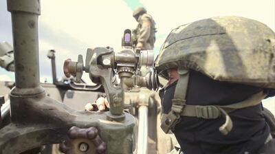 Soldados rusos en Ucrania.