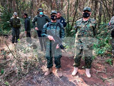 Efectivos de la Fuerza de Tarea Conjunta luego del incidente del pasado miércoles.