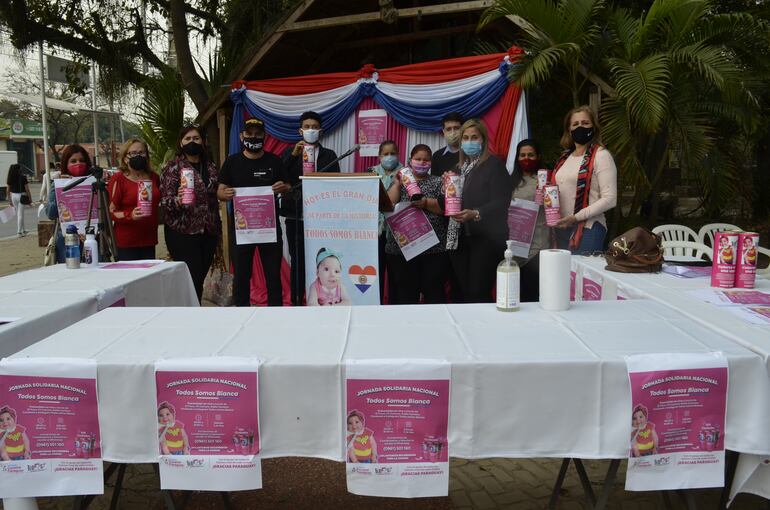 La jornada de colecta en San Antonio tiene una meta de G.10 millones. Los voluntarios tienen la gran esperanza de superar este monto.  La actividad termina a las 18:00.