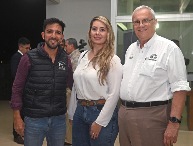 Harold Colmán, Natalia Kuchenmeister y Martín Heisecke.