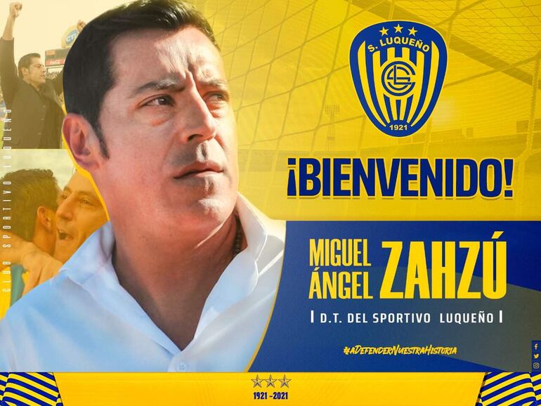 Miguel  Zahzú (55) firmó un contrato por un año con Luqueño.