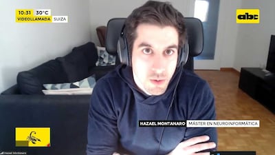 Hazael Montanaro este jueves en contacto con ABC Cardinal desde Zúrich.