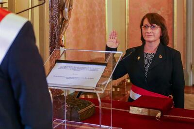 Fotografía cedida por el Ministerio de Salud de Perú de la exministra de Salud Pilar Mazzetti.