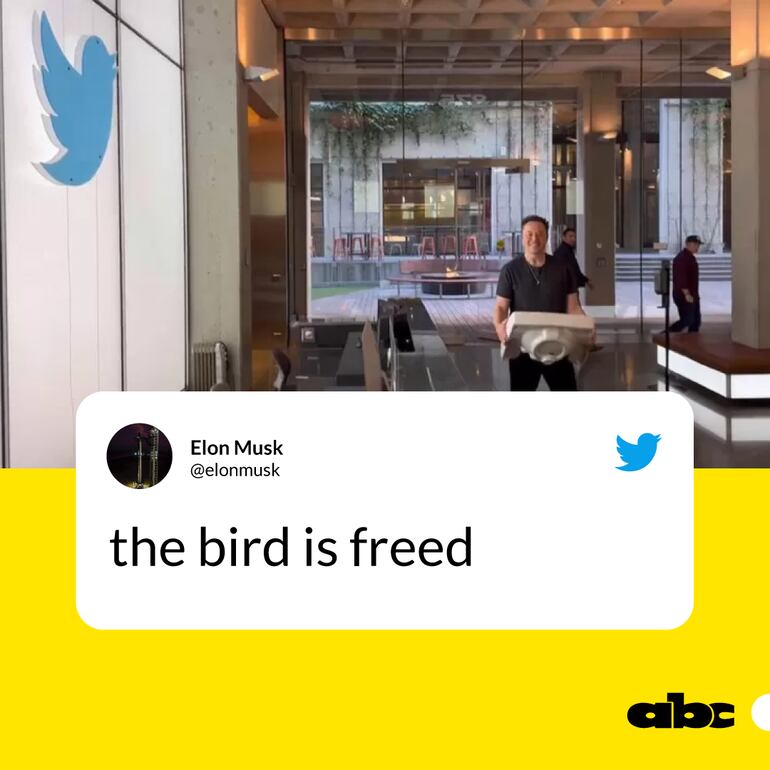 Tuit de Elon Musk, sobre la compra de Twitter.