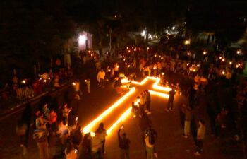 Luces de la memoria reunió a 500 espectadores en Piribebuy