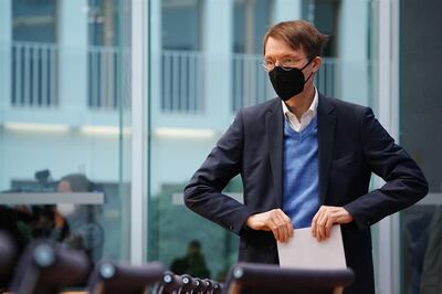 El ministro alemán de Sanidad, Karl Lauterbach, este martes en Berlín.