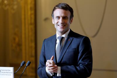 Emmanuel Macron, presidente francés.
