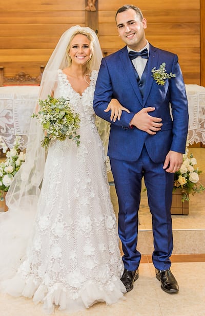 Los novios fueron fotografiados por Andrés López Moreira.