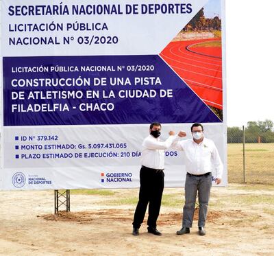 Arnaldo Chamorro (SND) y Holger Bergen (Municipalidad).