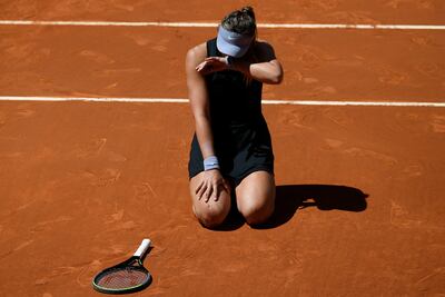 Badosa, emocionada tras avanzar a la semifinal.