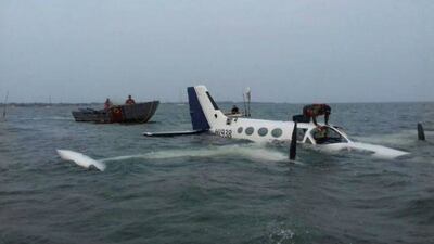 Una avioneta presuntamente utilizada para el narcotráfico se estrelló en el mar venezolano en el 2019.