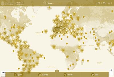 España dispone a partir de este martes del portal “Historia Hispánica”, una web donde conocer su pasado a través de las geolocalizaciones de más de 20.000 acontecimientos y 50.000 personajes, lo que le convierte en el primer país del mundo en contar con esta herramienta digital divulgativa.