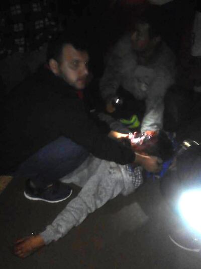 Tito Ariel Villar Troche (21), fue trasladado al hospital de María Auxiliadora.