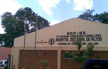 Hospital distrital de Altos, donde falleció el niño.
