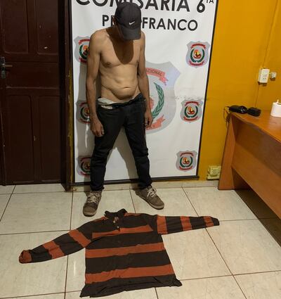 Roberto Cristaldo Cardenas, detenido.