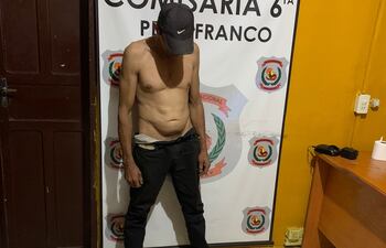 Roberto Cristaldo Cardenas, detenido.