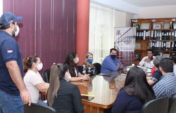 La reunión se realizó en la institución en la sede de la municipalidad de Hernandarias.