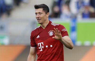 Robert Lewandowski, capitán de Polonia, que avanza directamente a la final del repechaje.