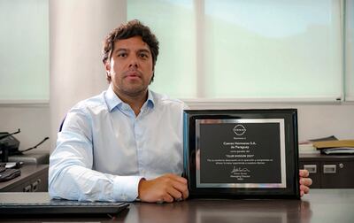 Didier Arias, CEO del Grupo Garden, recibió el galardón Club Shogun, en México.