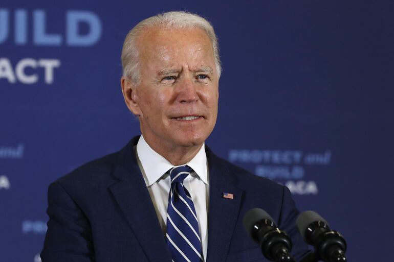 El candidato demócrata a la presidencia Joe Biden.