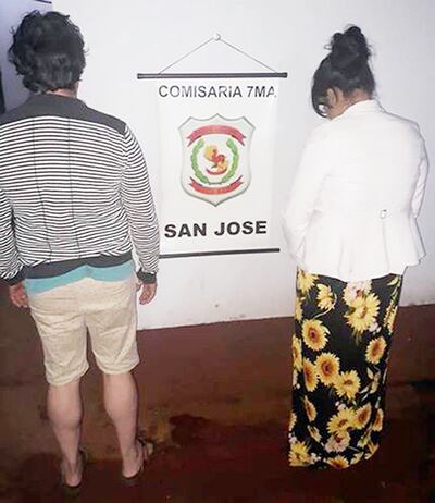 Wilson Díaz y Deliria Benítez, detenidos en el marco del caso.