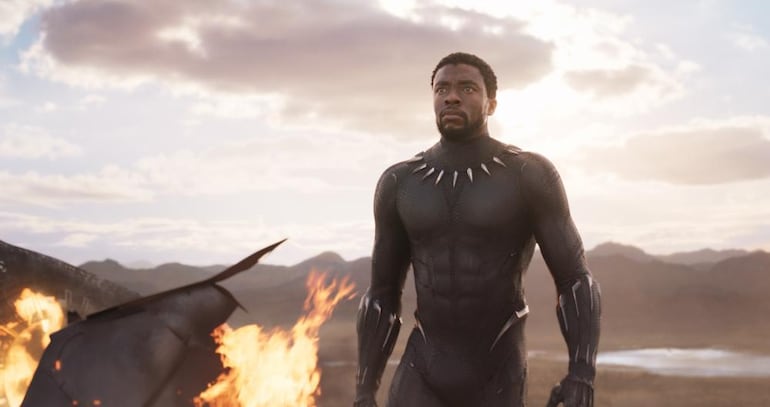 Chadwick Boseman en "Pantera Negra" (2018).