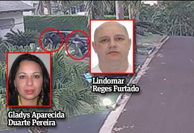 La pareja escapó por el acceso principal, según Paraná Conrtry Club de Hernandarias.