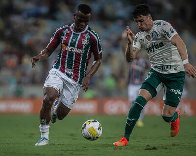 Fluminense y Palmeiras empataron anoche 1-1 en un partidazo en el Maracaná.