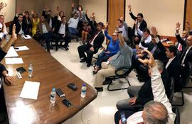 El 28 de marzo de 2017 se realizaba la primera sesión mau, en la bancada del Frente Guasu, para cambiar el reglamento y así presentar la enmienda prorekutu.