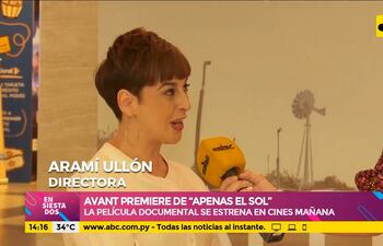 Avant premiere de "Apenas el sol" se estrena mañana en cines