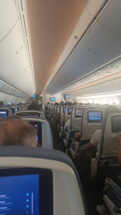 Imagen del vuelo de Air Europa en el que supuestamente falleció un pasajero.