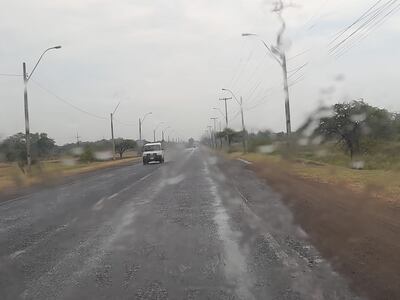 Esta tarde cayeron algunas gotas en Ayolas.