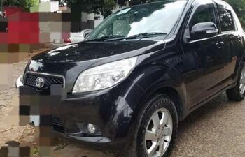 El vehículo denunciado como hurtado en Ciudad del Este.