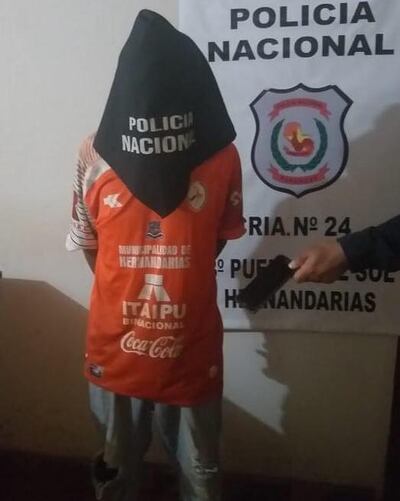 Reinaldo Alderete Báez, detenido.