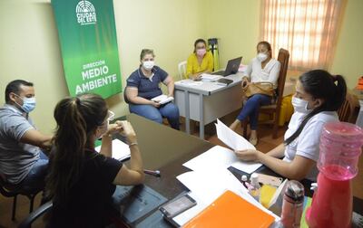 La reunión interinstitucional se realizó en la Municipalidad de Ciudad del Este.