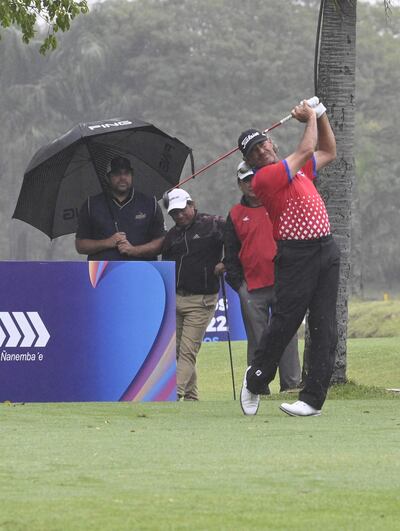 El experimentado golfista nacional Carlos Franco ocupa la  posición 11 en individual caballeros.