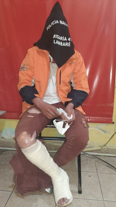 Diego Iván Notario Aquino, de 27 años, detenido.