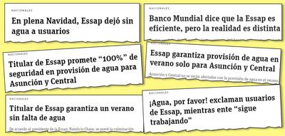 La Essap se llenó de falsas promesas. El ente no mejora el servicio, reclaman usuarios.