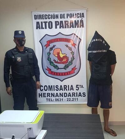 Nelson Gally Frutos (25), detenido.