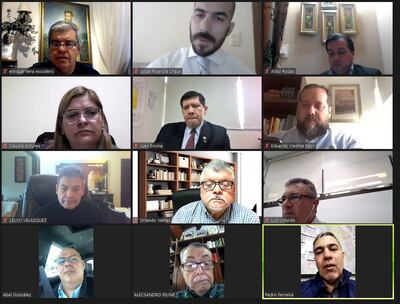 La reunión virtual de la Comisión de Entes Binacionales, donde participaron técnicos, expertos y consejeros de Itaipú, además de los senadores miembros.
